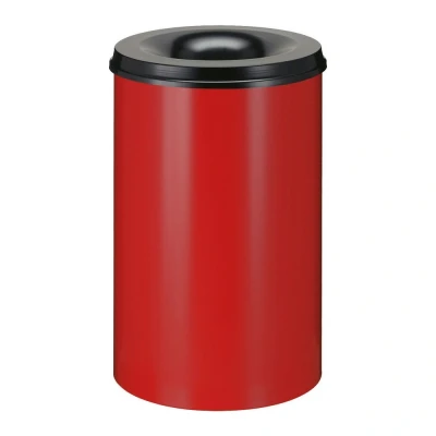 Afbeelding van Papierbak vlamdovend 110ltr rood/zwart