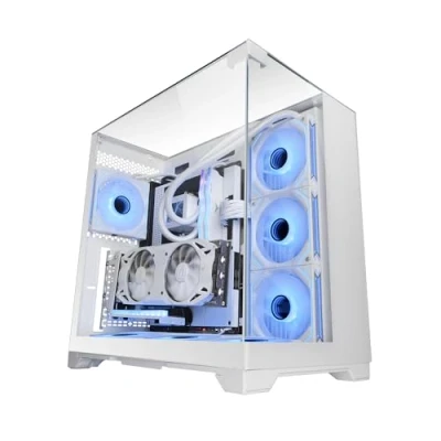 Afbeelding van Mars Gaming MC Vision Caja ATX Triple Cristal Templado Sin Marco Diseño Doble Cámara USB 3.0 wit
