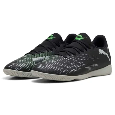 Afbeelding van PUMA Future 8 Play IT Chaussures de football unisexe Noir/argenté/vert fluo, 45 EU, Black Silver Fluo Green, 46 EU