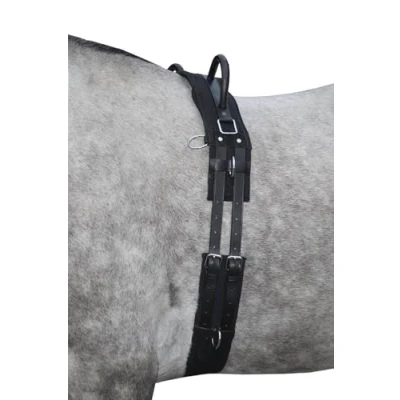 Afbeelding van HKM Longeersingel Canvas met Dubbele Handgreep Zwart Cob