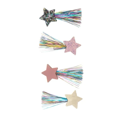 Afbeelding van Mimi &amp; lula haarclipjes comet tinsel 4st