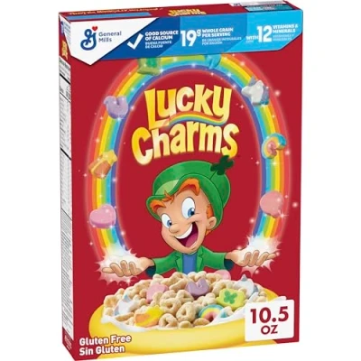 Afbeelding van GENERAL MILLS LUCKY CHARMS CEREAL 297 GR