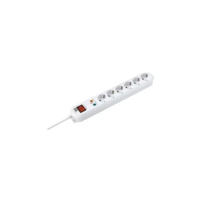Afbeelding van Bachmann Smart Tafelcontactdoos 6x230V Overspanningsbeveiliging 1,5m 381.2501K E3MKA