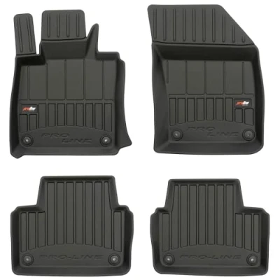 Afbeelding van M MOTOS Rubber Vloermatten voor Volvo V60 II sinds 2018 Verbeter uw reiscomfort met Zwarte Auto 3D Antislip Automatten All Weather Auto, Bescherming Tegen S