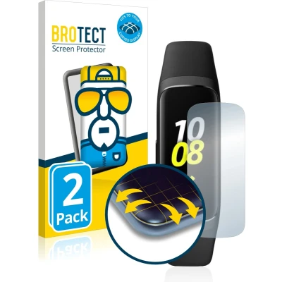 Afbeelding van BROTECT Screenprotector voor Samsung Galaxy Fit Folie Beschermfolie transparant volledig dekking (2 Stuks)