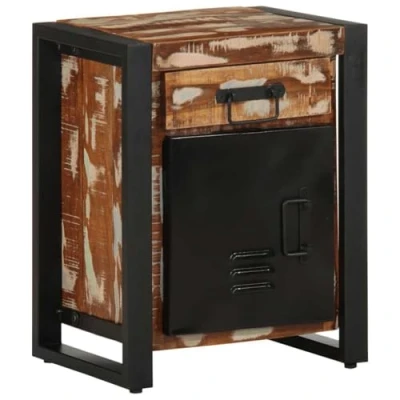Afbeelding van vidaXL Nachtkastje 40x30x50 cm massief gerecycled hout meerkleurig