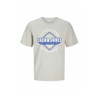 Afbeelding van JACK&amp;JONES JJELOGO TEE SS O NECK 2 COL SS25 SN Heren T shirt Moonbeam