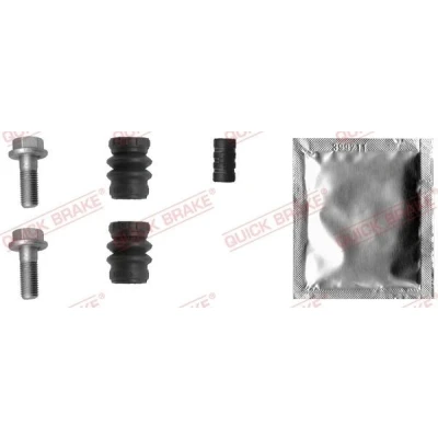 Afbeelding van QUICK BRAKE 113 1317 Geleidehulzenset, remklauw MITSUBISHI: L200 / Triton IV Pickup, HYUNDAI: Trajet, COUPE, NISSAN: Maxima V QX Saloon