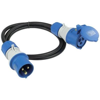 Afbeelding van AS Schwabe 61402 Stroom Verlengkabel 16 A Zwart, Blauw 1.5 m H07RN F 3G 2,5 mm²