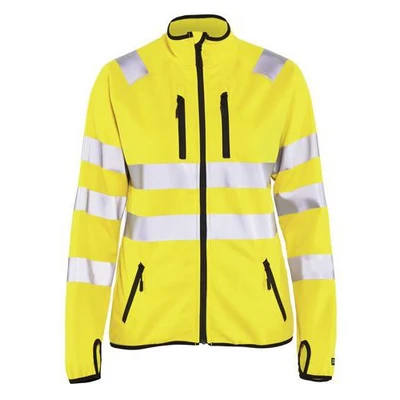 Image de Veste softshell haute visibilité femme jaune fluorescent