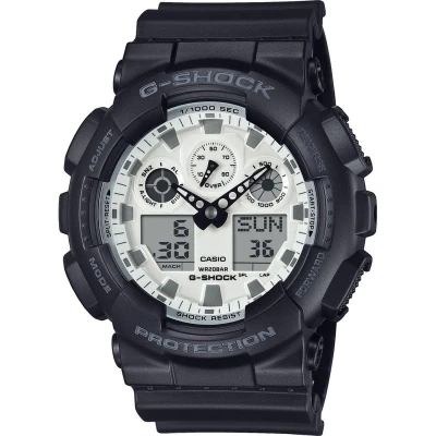 Afbeelding van Casio GA 100WD 1AER Polshorloge Heren Kwarts G Shock