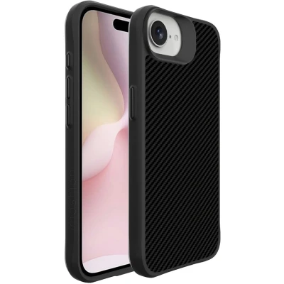 Afbeelding van imoshion Hoesje Geschikt voor iPhone 16e Rugged Hybrid Carbon Case Zwart