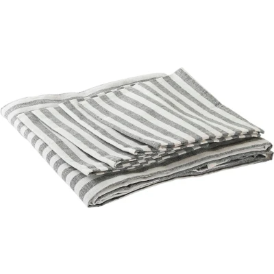 Afbeelding van Placemat en servetten DKD Home Decor 150 x 0,5 cm Grijs Wit Groen