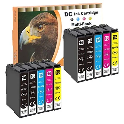 Afbeelding van D&amp;C Vervangende inktpatronen voor Epson 16 16XL Workforce WF 2750 2760 2660 2650 2630 2540 2530 2510 2010 (4 zwart, 2 cyaan, x magenta, geel nes, 10 stuks )