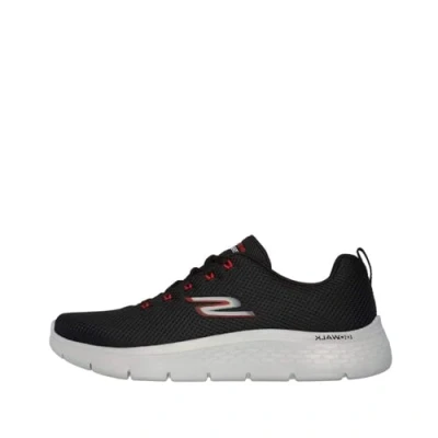 Afbeelding van Skechers 216481 Bkgy, herensneakers, Zwart en rood textiel