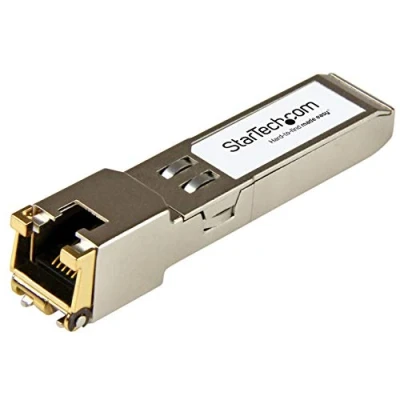 Image de StarTech.com Module de transceiver SFP compatible Arista Networks 1G T  10/100/1000Base TX 1 Gbps 100 m (AR T ST) transmetteur (mini GBIC) (équivalent à : T) GigE 10Base 100Base 1000Base