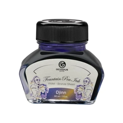 Afbeelding van Octopus Fluids Djinn Sheen Ink Vulpen, glas, 30 ml, blauw