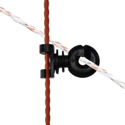 Afbeelding van Gallagher klik isolator voor veerstalen paal 10 stuks