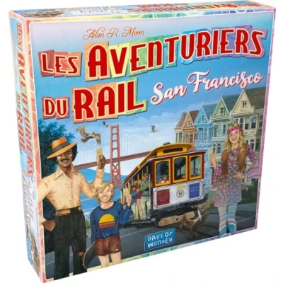 Afbeelding van Asmodee Avonturiers du Rail San Francisco NL vanaf 8 jaar ticket to ride french bordspellen gezelschapsspel 2 4 spelers 15 minuten