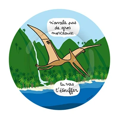 Afbeelding van Dinosaurus bordjes 6 ass 20 CM rond
