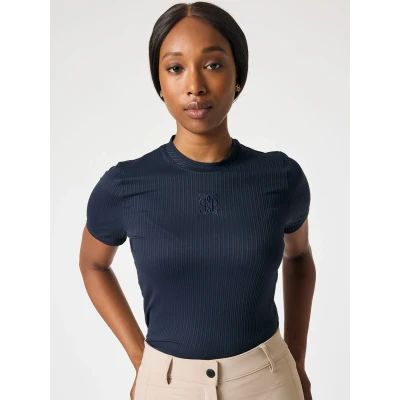 Image de PS of Sweden Chemise Courtney Striped Mesh MarinVendu par Agradi
