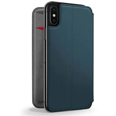 Afbeelding van Twelve South Hoesje Met Pasjeshouder Geschikt voor iPhone Xs / X SurfacePad Bookcase Blauw