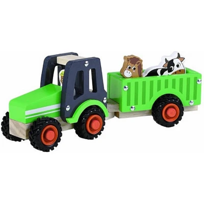 Afbeelding van Simply For Kids Houten Tractor + Aanhanger En Dieren