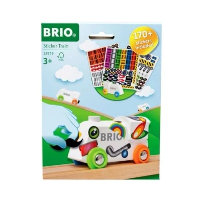 Afbeelding van BRIO Stickerlokomotive Speelgoedautootje voor kinderen, Maat: One Size, Mehrfarbig