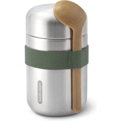 Afbeelding van Black+Blum RVS Thermos Voedselcontainer 400ml Olive