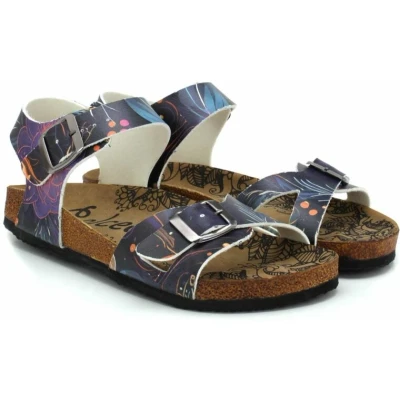 Afbeelding van Goby Midnight Petal Dames Sandalen Vegan Handmade Maat 38