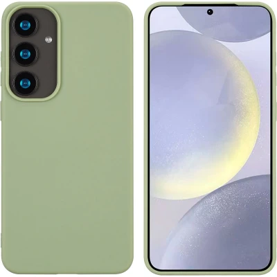 Afbeelding van imoshion Hoesje Geschikt voor Samsung Galaxy S25 Plus Siliconen Color Backcover groen