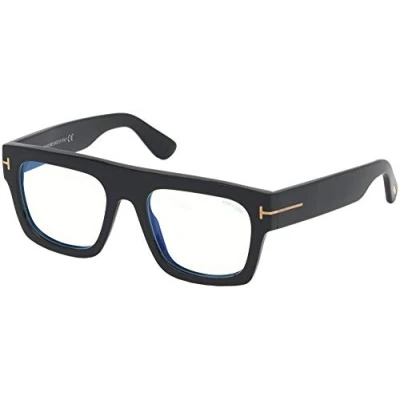 Afbeelding van Tom Ford FAUSTO FT 5634 B BLUE BLOCK bril, zwart 53/20/145, uniseks, zwart.