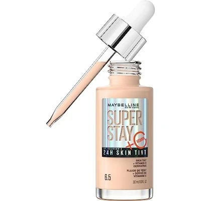 Afbeelding van 1+1 gratis: Maybelline SuperStay 24H Skin Tint Foundation 6.5 30 ml