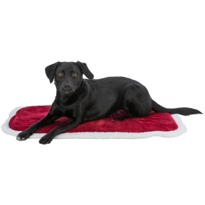 Afbeelding van Trixie Xmas Ligmat Hond Nevio Rood / Wit 75X47 CM