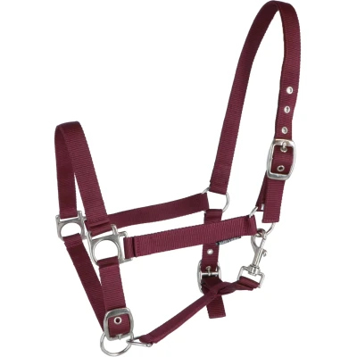 Afbeelding van Harry&#039;s Horse Halster halve band set van 3, kleur: bordeaux, maat: pony