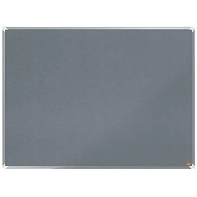Afbeelding van Nobo Premium Plus Vilten Memobord/Prikbord Whiteboard 1200x900mm Grijs Planner
