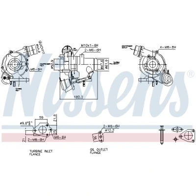 Afbeelding van NISSENS 93426 Turbocharger Uitlaatgasturbo Pneumatisch DACIA: Duster Off Road, LOGAN MCV 2, Dokker Estate, RENAULT: Clio 4, Kangoo II Express