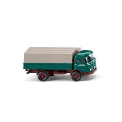 Afbeelding van Wiking 043403 H0 Vrachtwagen Mercedes Benz LP 321 laadbak, opaalgroen