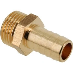Afbeelding van Messing draadfitting slangpilaar 30 mm buitendraad 1