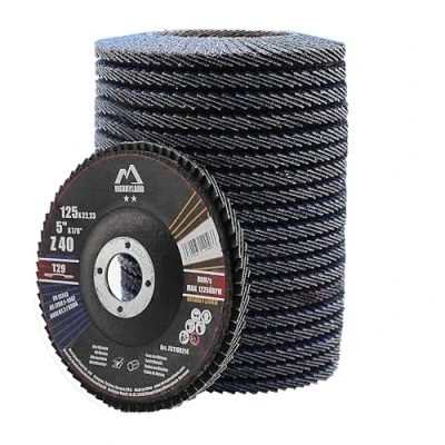 Afbeelding van Merryland Disque à Lamelles 125 Métal pour Meuleuse d&#039;Angle, 125mm Grain 40 T29 Disques Rabat 20 Pièces, Corindon Bleu de Zirconium INOX Acier Fer Abrasifs, Craft Line FC1108214