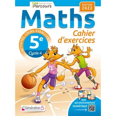 Image de Cahier d&#039;exercices iParcours maths 5e avec cours (édition 2022)