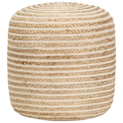 Afbeelding van Poef handgemaakt 40x45 cm jute