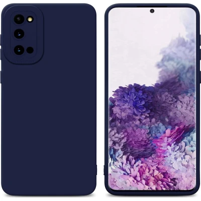 Afbeelding van Cadorabo Hoesje geschikt voor Samsung Galaxy S20 in Fluid DONKER BLAUW Beschermhoes gemaakt van flexibel TPU silicone Cover Case
