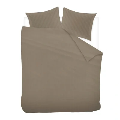 Afbeelding van Ivorlyn Kent Dekbedovertrek Tweepersoons 200x200/220 cm Dark Taupe