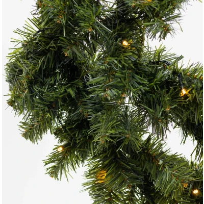 Afbeelding van Verlichte Kerstkrans Ottawa 70cm
