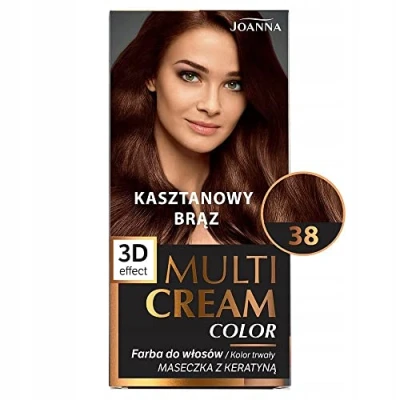 Afbeelding van Joanna Multi Cream Color Hair Dye 38 Chestnut Brown