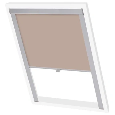 Afbeelding van Rolgordijn verduisterend beige FK06
