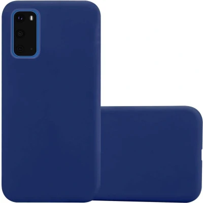 Afbeelding van Cadorabo Hoesje geschikt voor Samsung Galaxy S20 in CANDY DONKER BLAUW Beschermhoes gemaakt van flexibel TPU silicone Case Cover