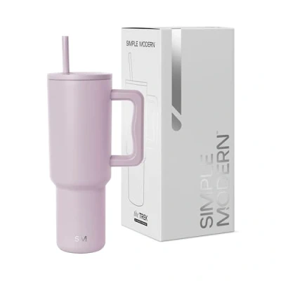 Afbeelding van Simple Modern 1200 ml beker met handvat en rietje, geïsoleerde roestvrijstalen waterfles, reisbeker, ijskoffiekop, cadeau voor mannen vrouwen, Trek collectie, 1180