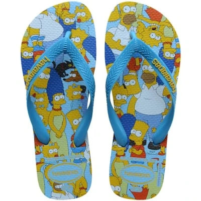 Afbeelding van Havaianas Simpsons Unisex Teenslippers, Maat: 35 36, Turquoise Kunststof
